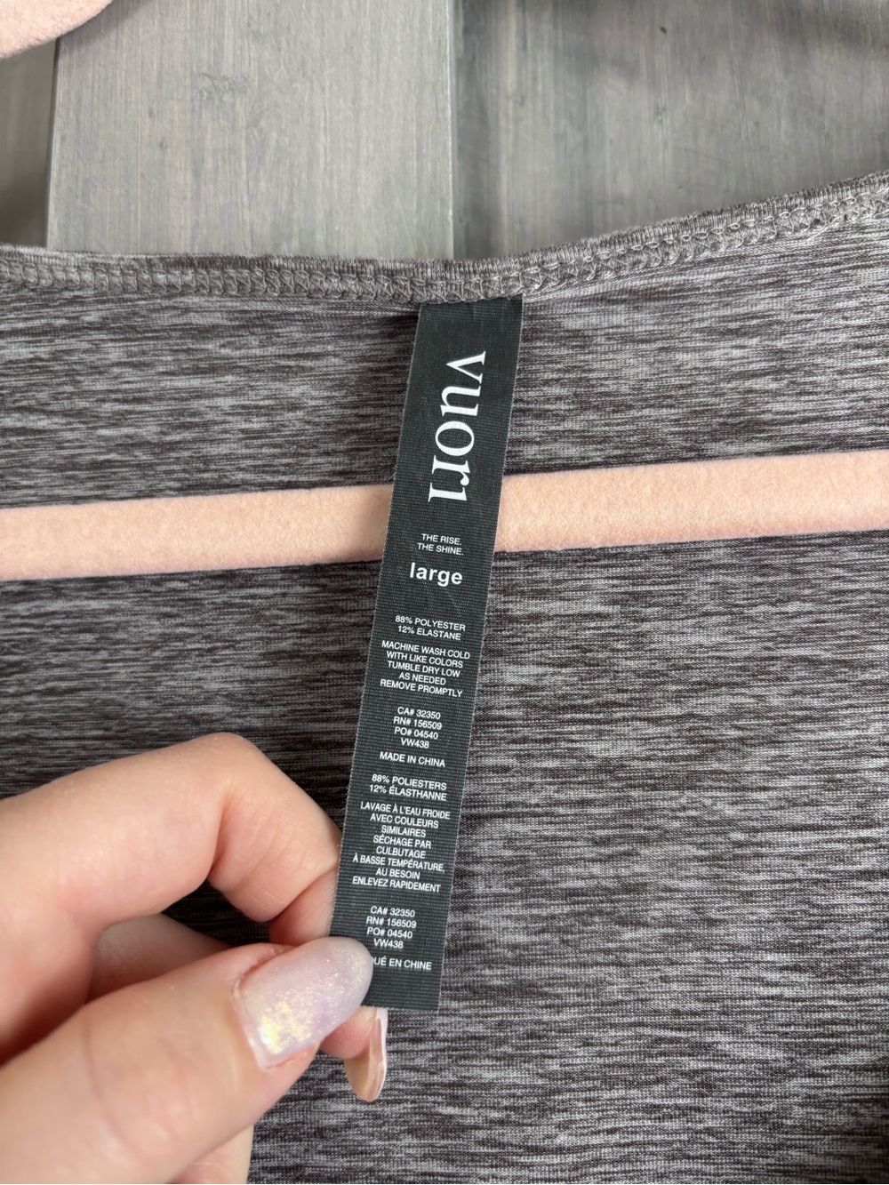 Vuori Longsleeve Lux Jumpsuit in Clay Heather Size L UPF 30+ - Picture 7 of 11